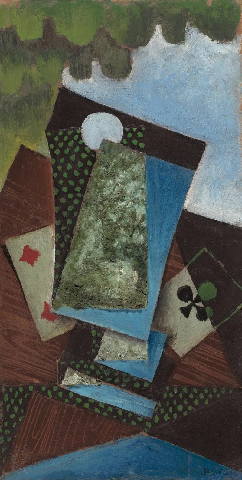 Üç Yapraklı Yonca ve Karo Dört - Juan Gris