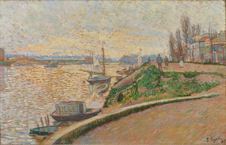 Asnières, Seine Nehri Kıyısı - Paul Signac