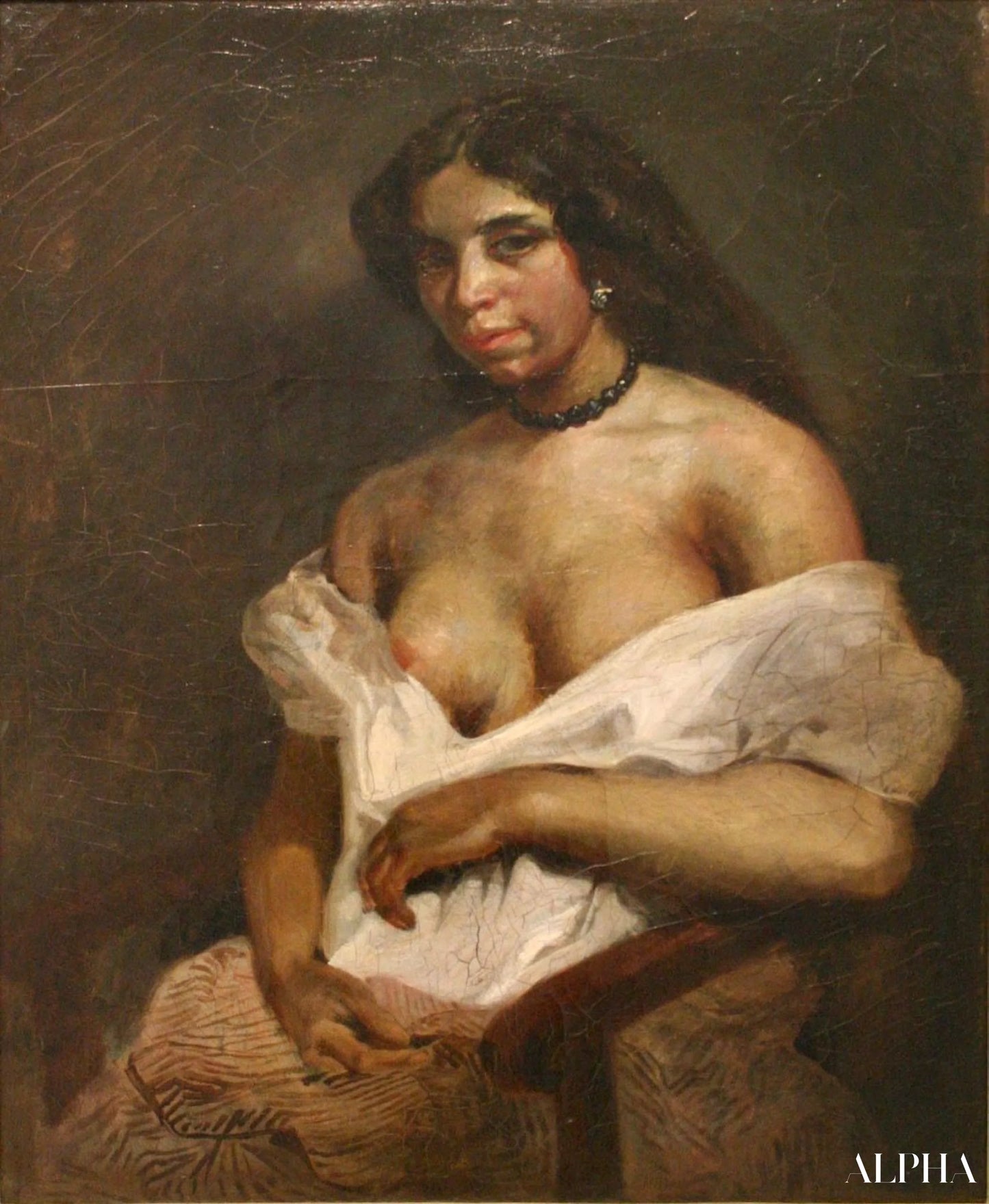 Aspasie - Eugène Delacroix - Reproductions de tableaux et peintures haut de gamme