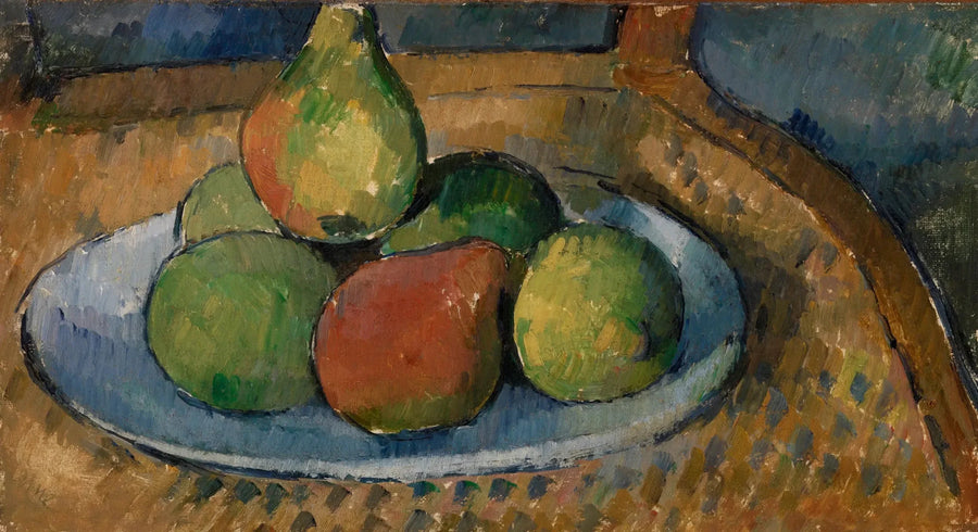 Bir Sandalyede Meyve Tabağı - Paul Cézanne