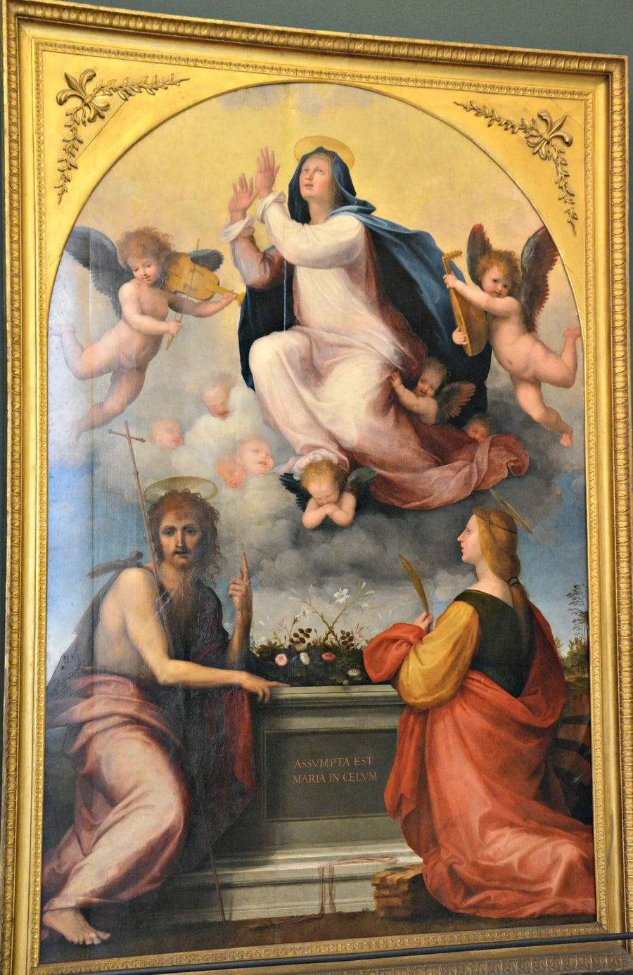 Meryem'in Assomasyonu, Aziz Yuhanna Baptist ve Aziz Catherine İskenderiye ile - Fra Bartolomeo
