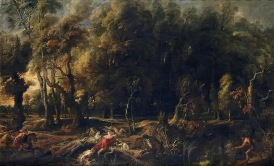 Atalante ve Méléagre Calydon Domuzunu Avlarken - Peter Paul Rubens