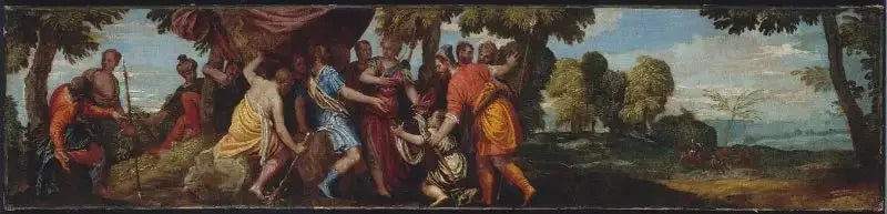 Atalante, Méléagre'den yaban domuzunun başını alıyor - Paul Véronèse