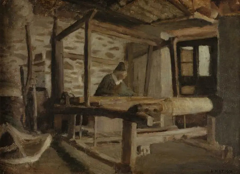 Reproduction du tableau « Atelier de tisseur picard - Henri Matisse » par Alpha Reproduction en peinture à l’huile