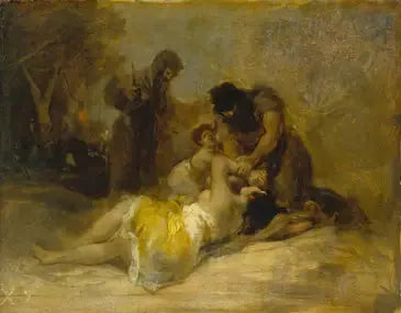 Bir Kadına Saldırı - Francisco de Goya