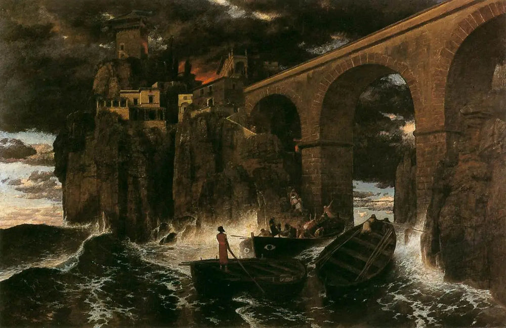 Attaque de pirates - Arnold Böcklin - Alpha Reproduction