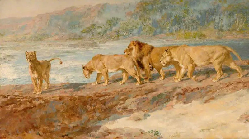 Afrika Nehri Kenarında - Briton Rivière