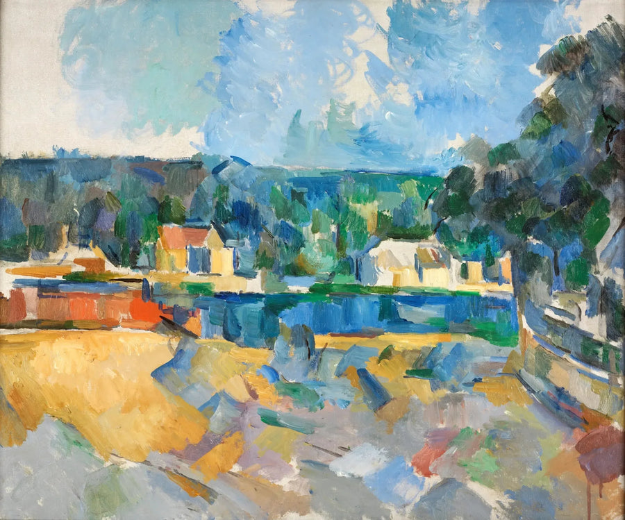 Bir nehrin kıyısında - Paul Cézanne