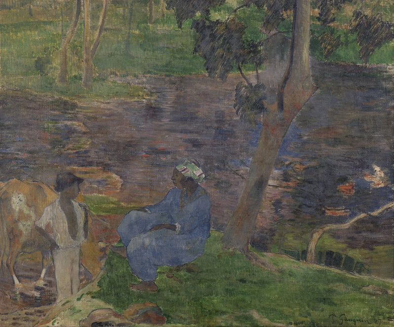 Nehir Kenarında - Paul Gauguin