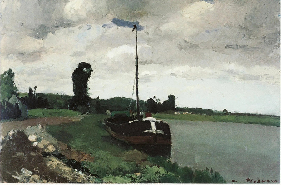 Nehir Kenarında, Pontoise - Camille Pissarro