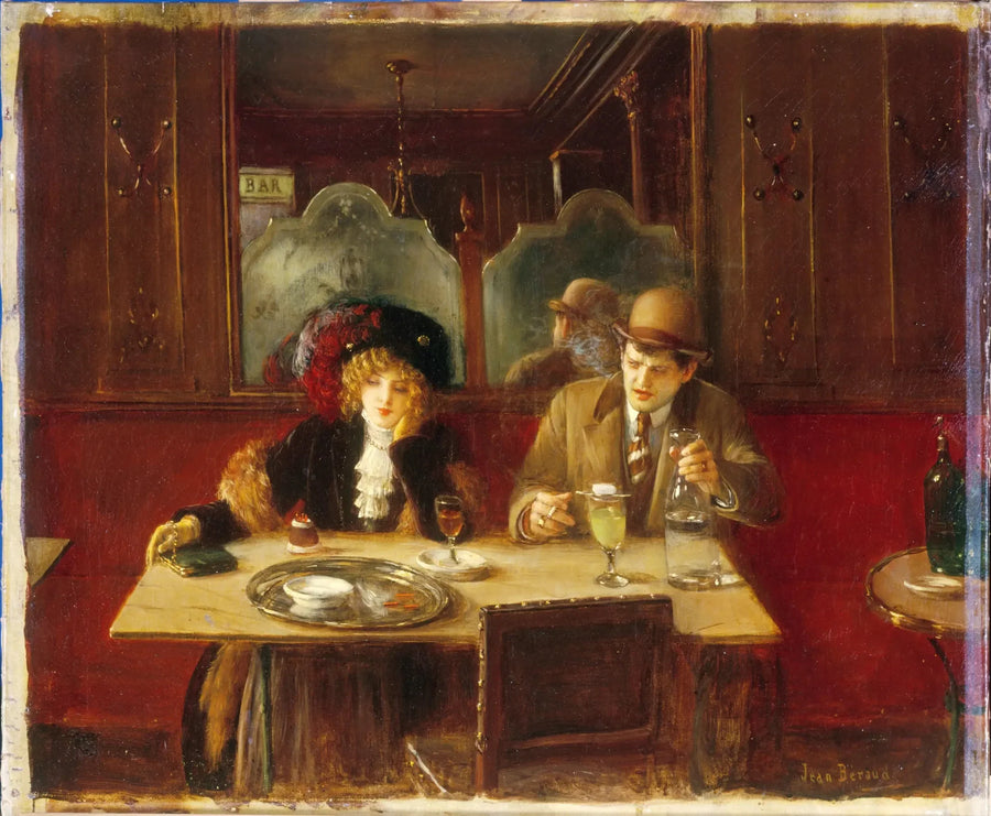 Kahvede, Absinthe dedi - Jean Béroud