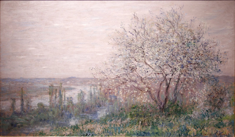 Vétheuil üzerinde, bahar etkisi - Claude Monet
