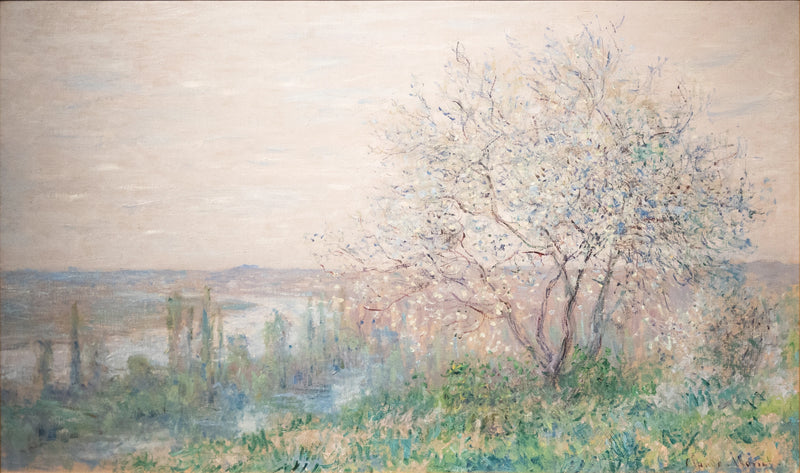 Vétheuil'in üstünde, yay efekti W587 - Claude Monet