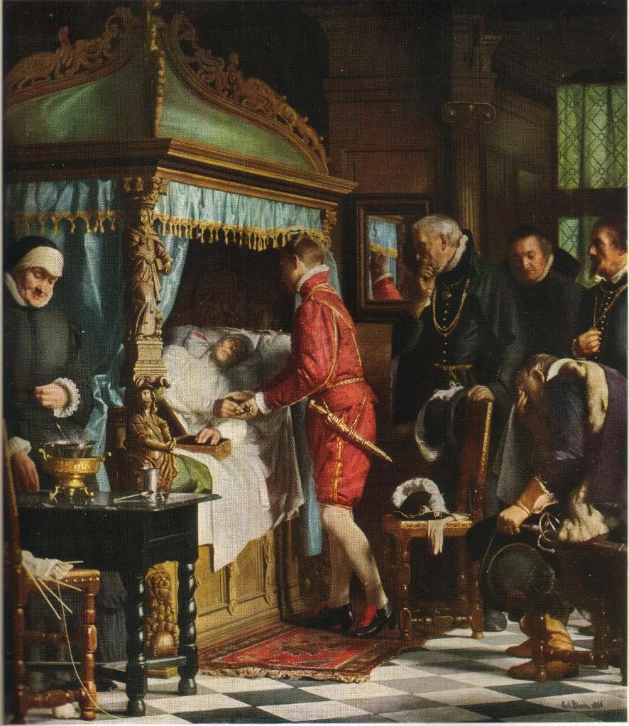 Niels Kaas'ın Ölüm Yatağı - Carl Heinrich Bloch