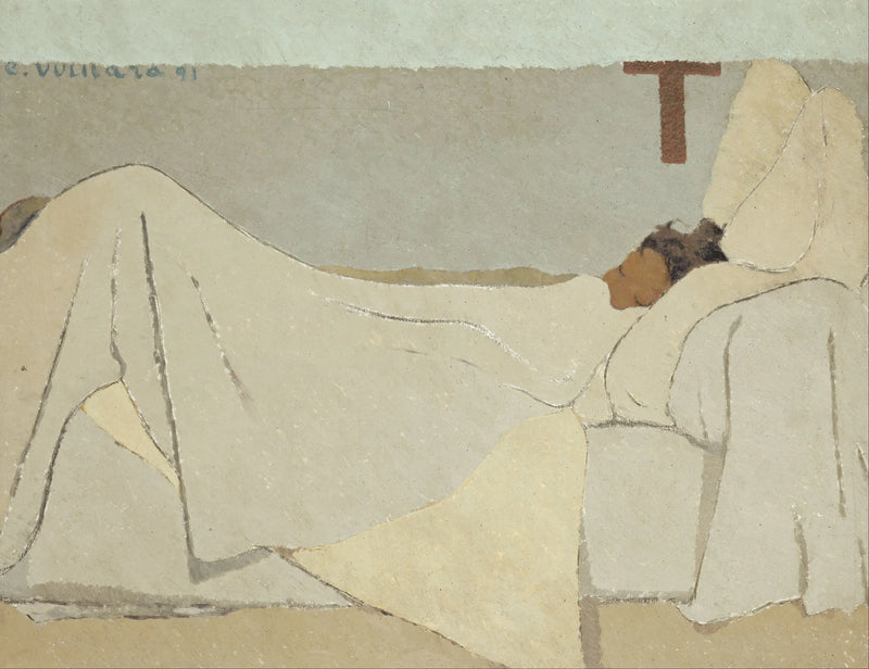 Yatakta - Édouard Vuillard