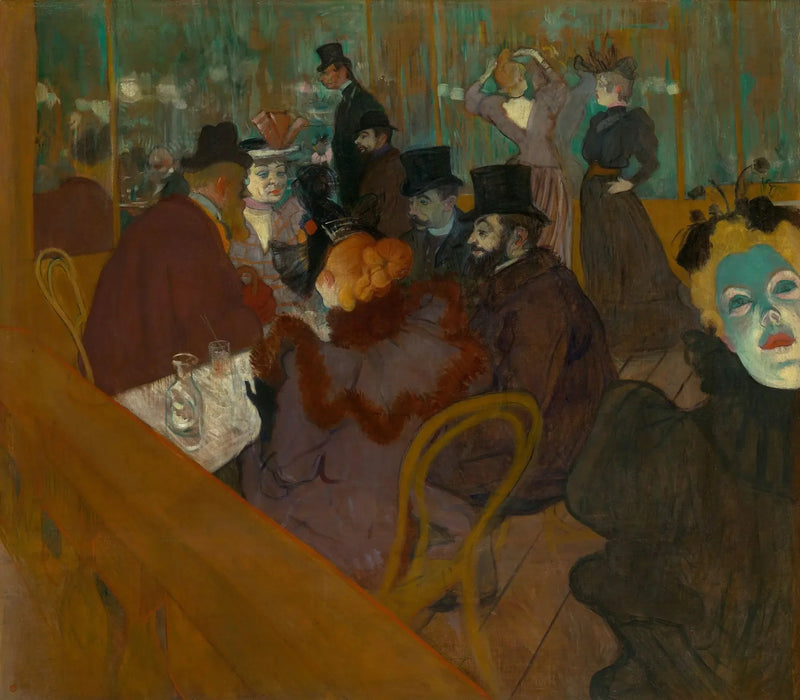 Kırmızı Değirmen'de - Henri de Toulouse-Lautrec