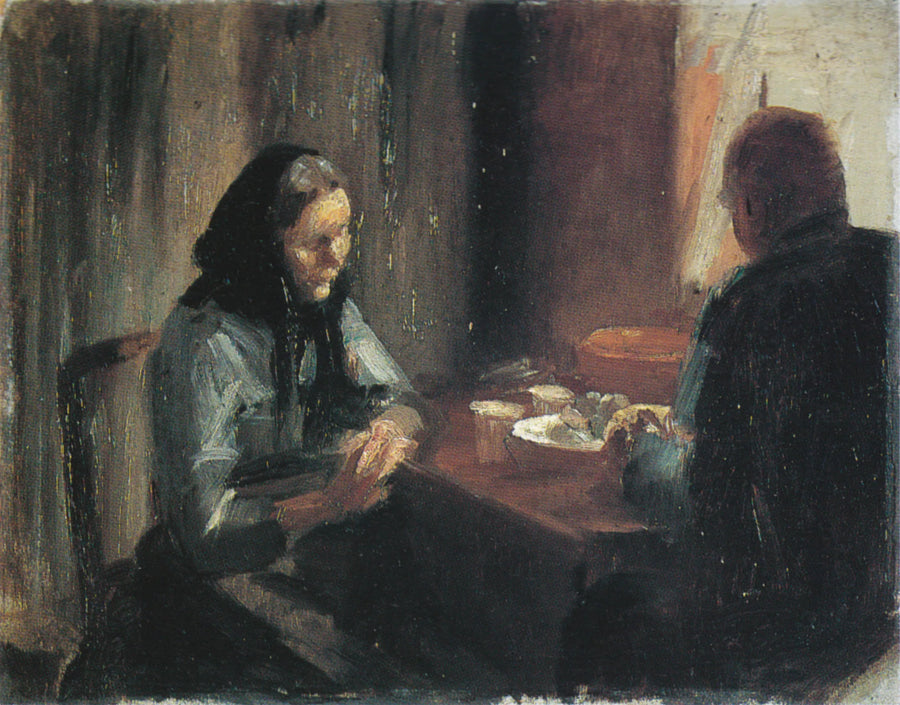 Yemekte - Anna Ancher