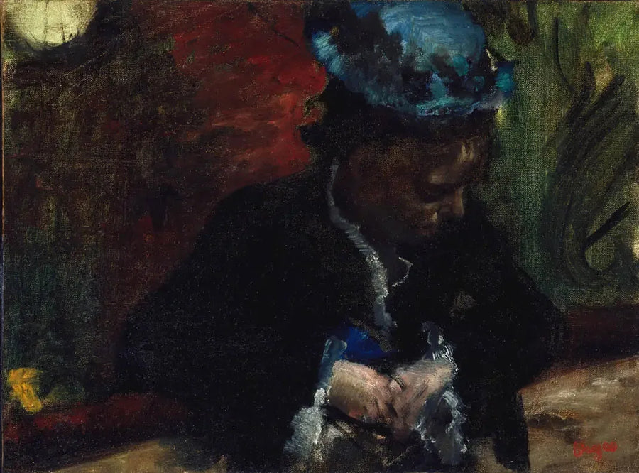 Tiyatroda: Balkonda oturan kadın - Edgar Degas