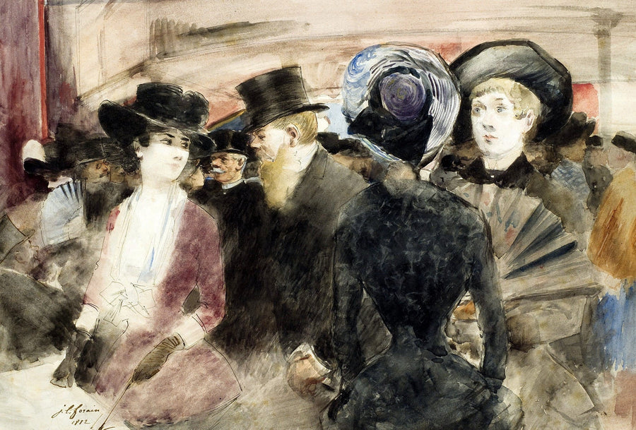 Tiyatroda. - Jean-Louis Forain