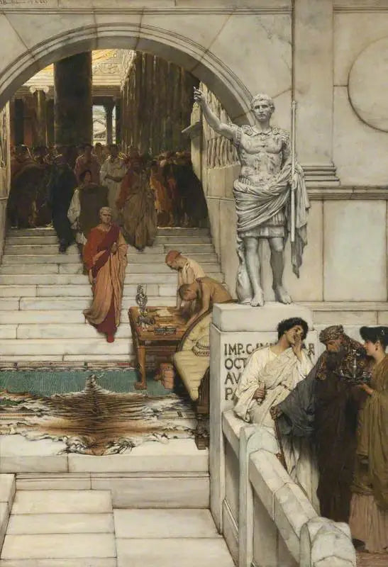 Agrippa ile Görüşme - Lawrence Alma-Tadema