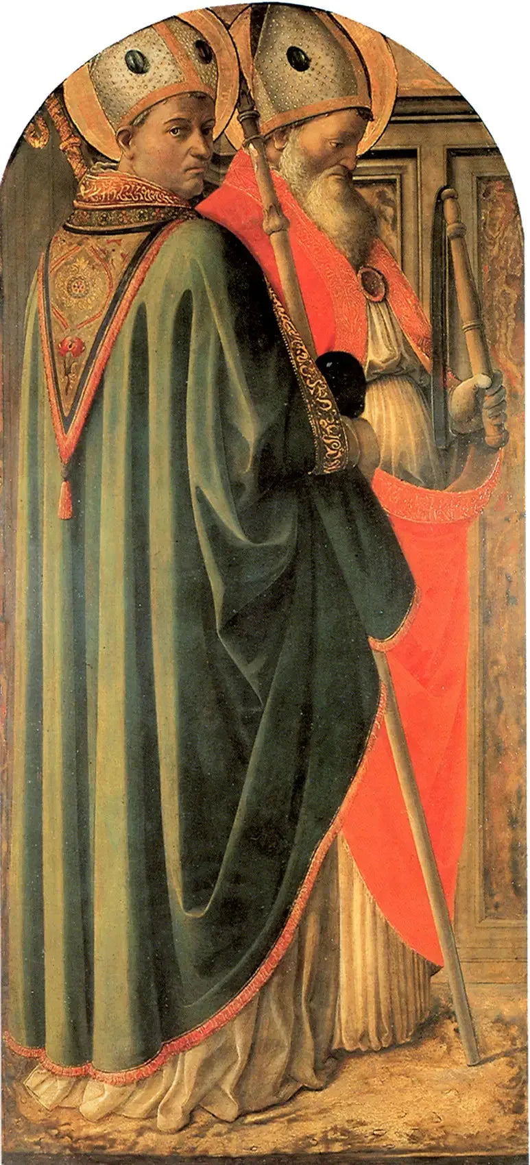 Augustinus ve Ambrosius, Kilise Doktorları - Fra Filippo Lippi