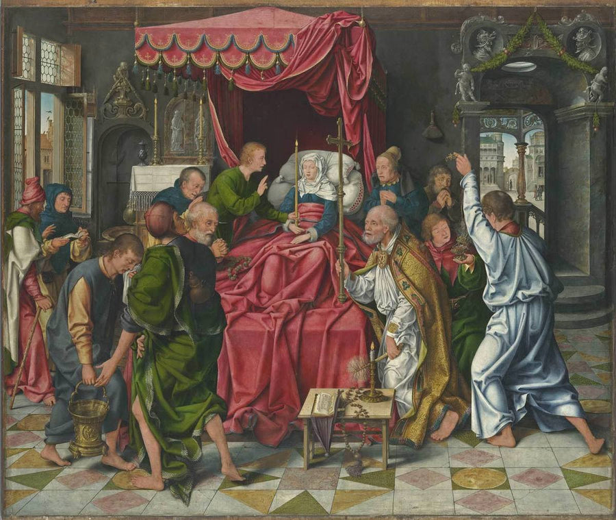 Autel de Marientod : Meryem'in Ölümü - Joos van Cleve