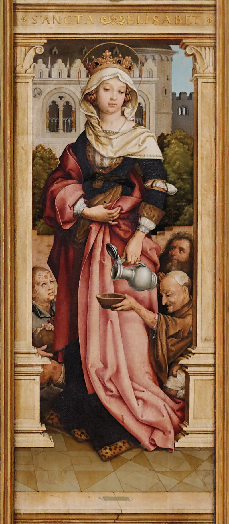 Saint Sebastian Mızrağı: Macaristanlı Elizabeth - Hans Holbein the Elder