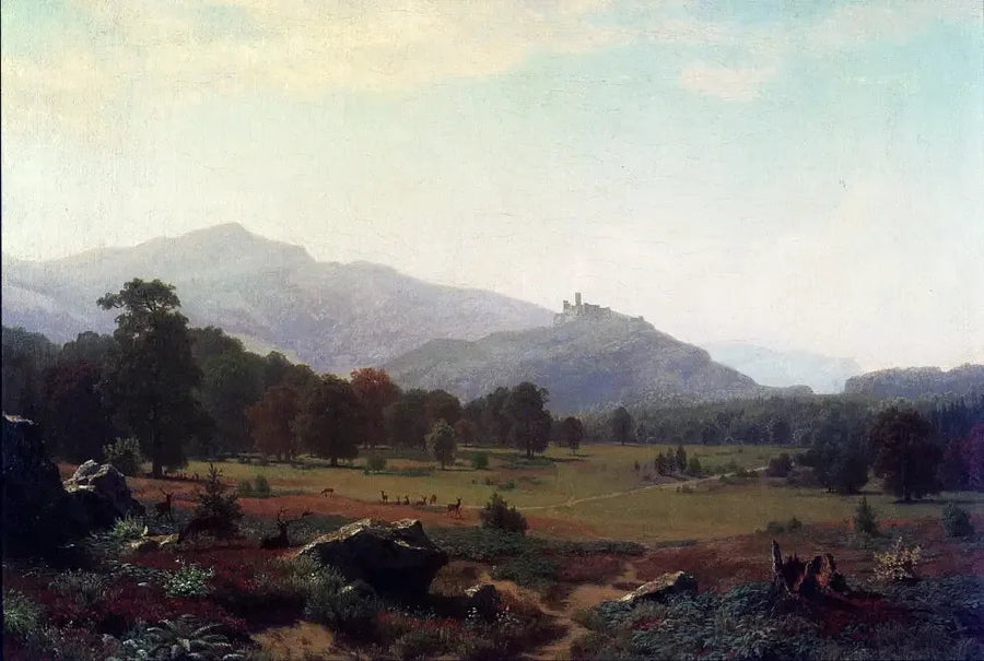 Conway çayırlarında sonbahar, New Hampshire, Washington Dağı yönünde - Albert Bierstadt