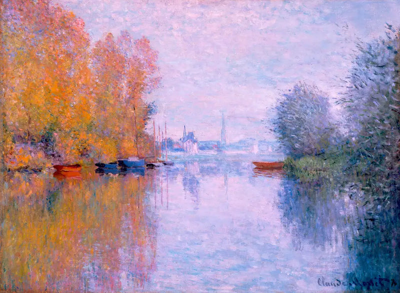 Seine Nehri'nde Sonbahar, Argenteuil - Claude Monet