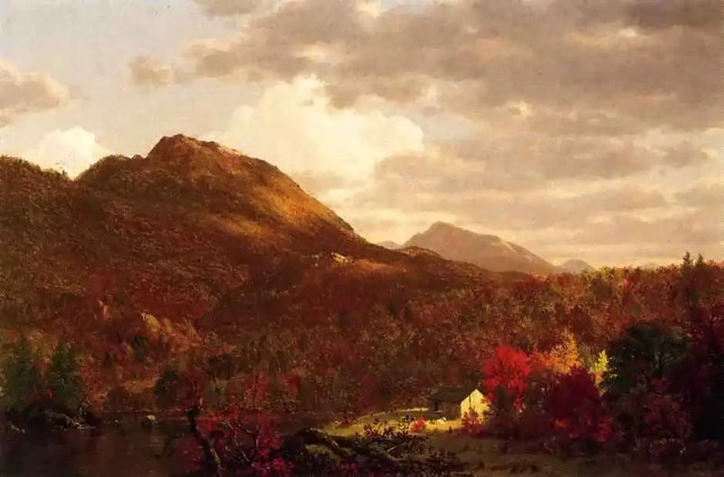 Sonbahar Hudson üzerinde - Frederic Edwin Church