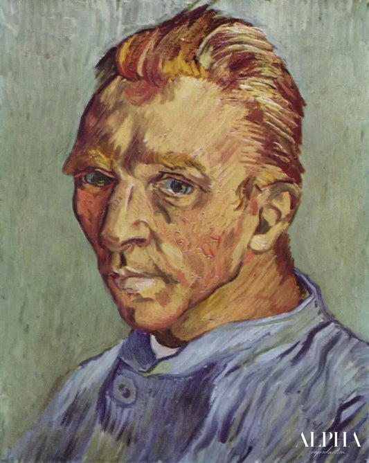 Autoportrait,1889 - Van Gogh - Reproductions de tableaux et peintures haut de gamme