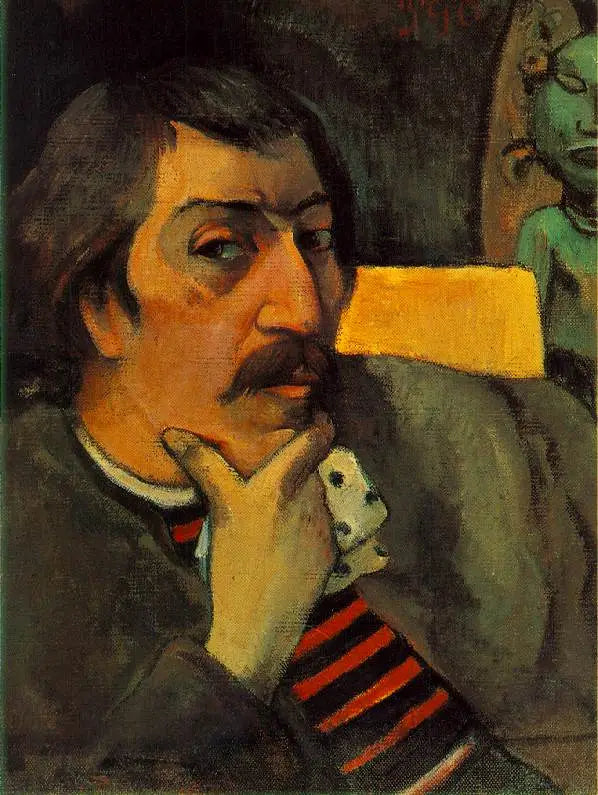 İdol ile Otoportre - Paul Gauguin