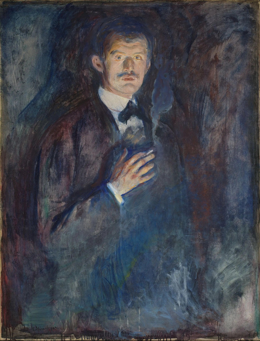Sigara İçen Otoportre - Edvard Munch