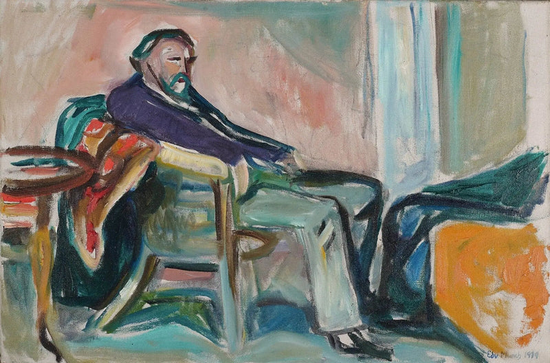 İspanyol Gribi ile Otoportre - Edvard Munch