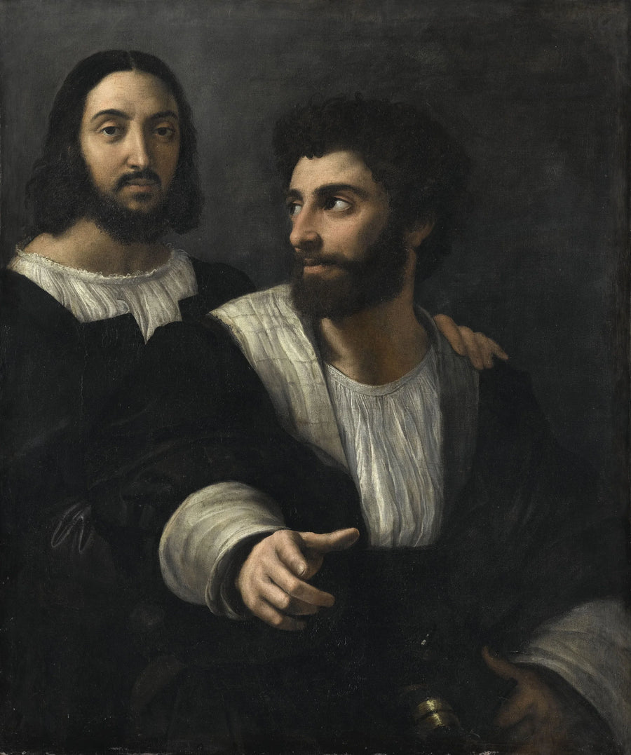 Portrait de l’artiste avec un ami, vers 1518-1520 – Raphaël