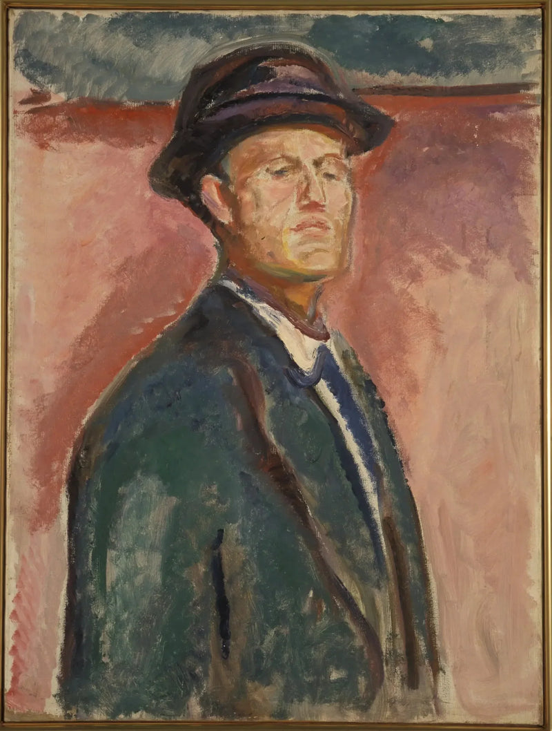 Şapkalı Otoportre - Edvard Munch