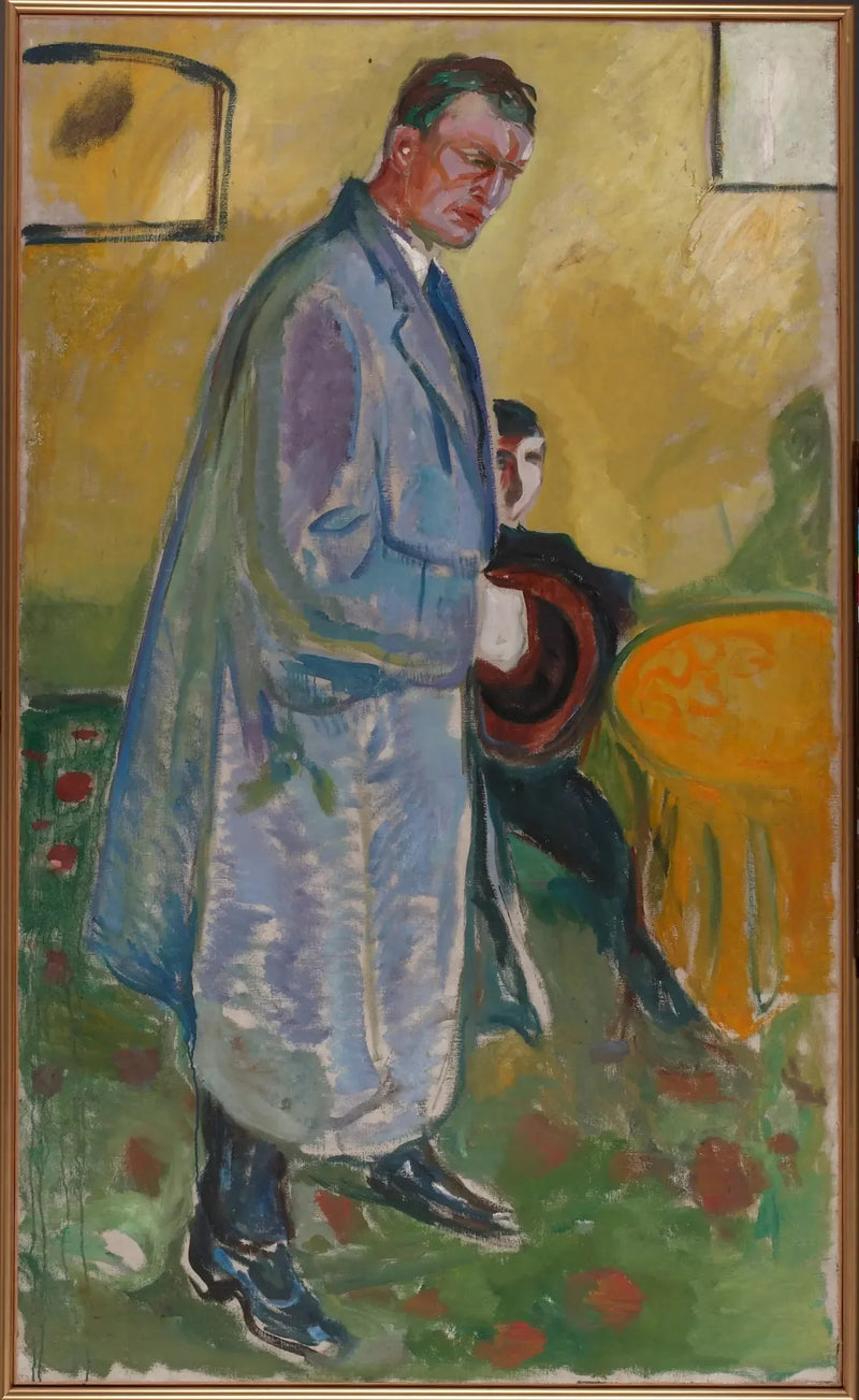 Şapka ve Palto ile Otoportre - Edvard Munch