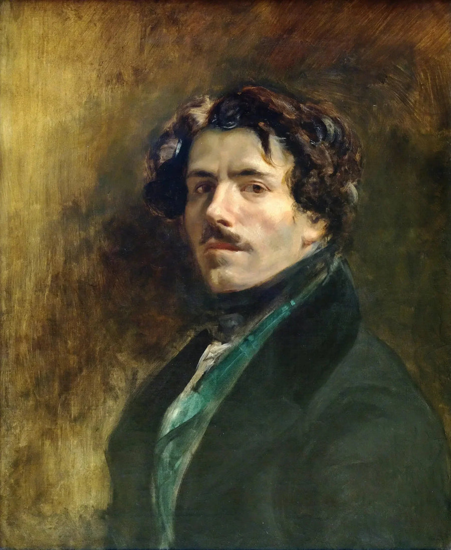 Yeşil yelekli otoportre - Eugène Delacroix