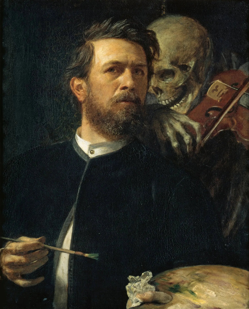Özportre Ölümle birlikte keman çalarken - Arnold Böcklin