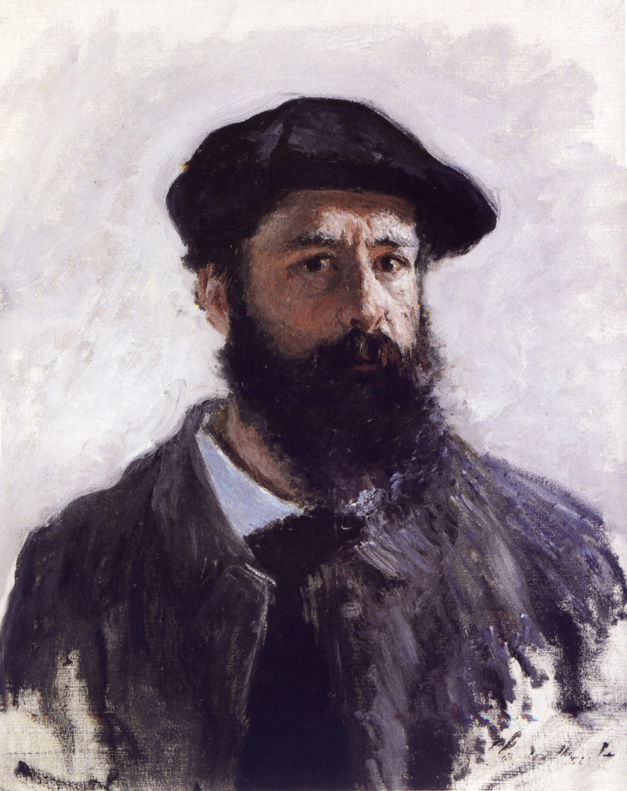 Bere takmış otoportre - Claude Monet