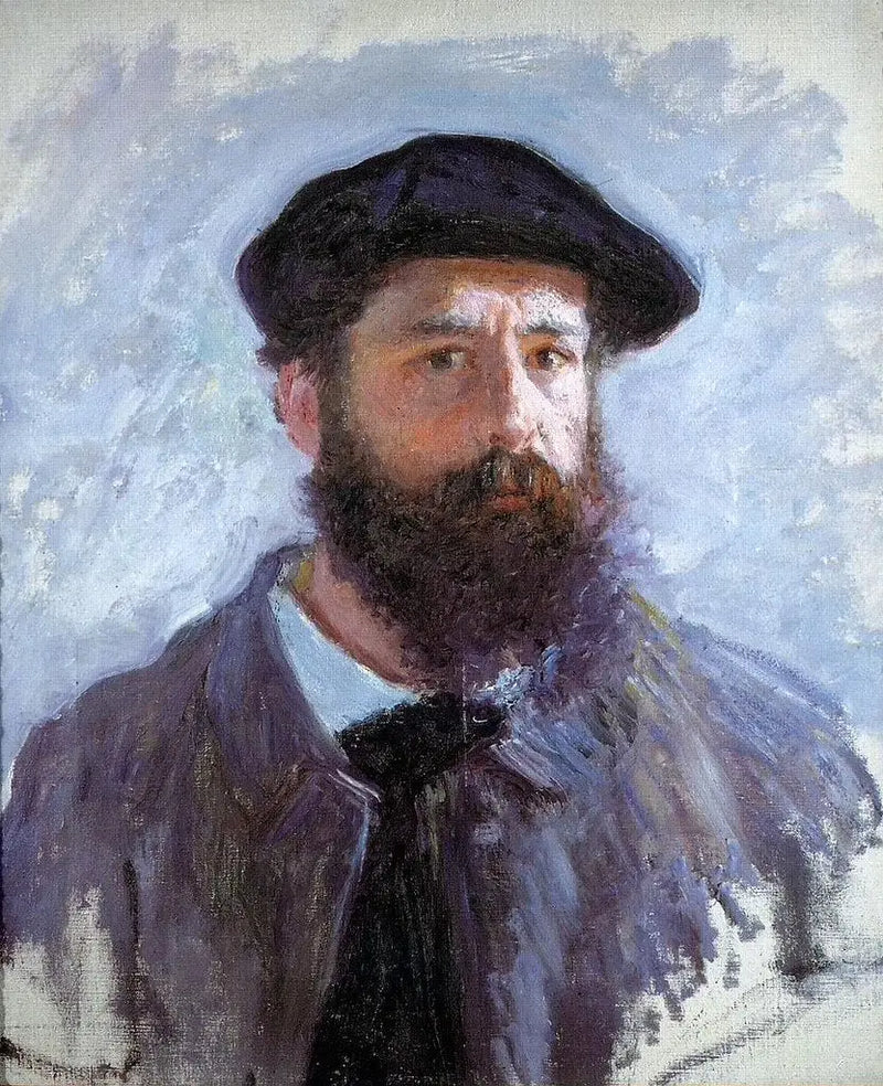 Bere takmış otoportre - Claude Monet