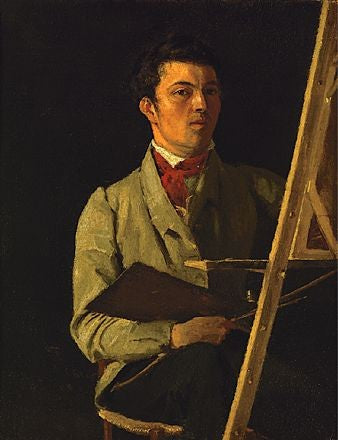 Autoportrait, Corot à son chevalet - Jean-Baptiste Camille Corot