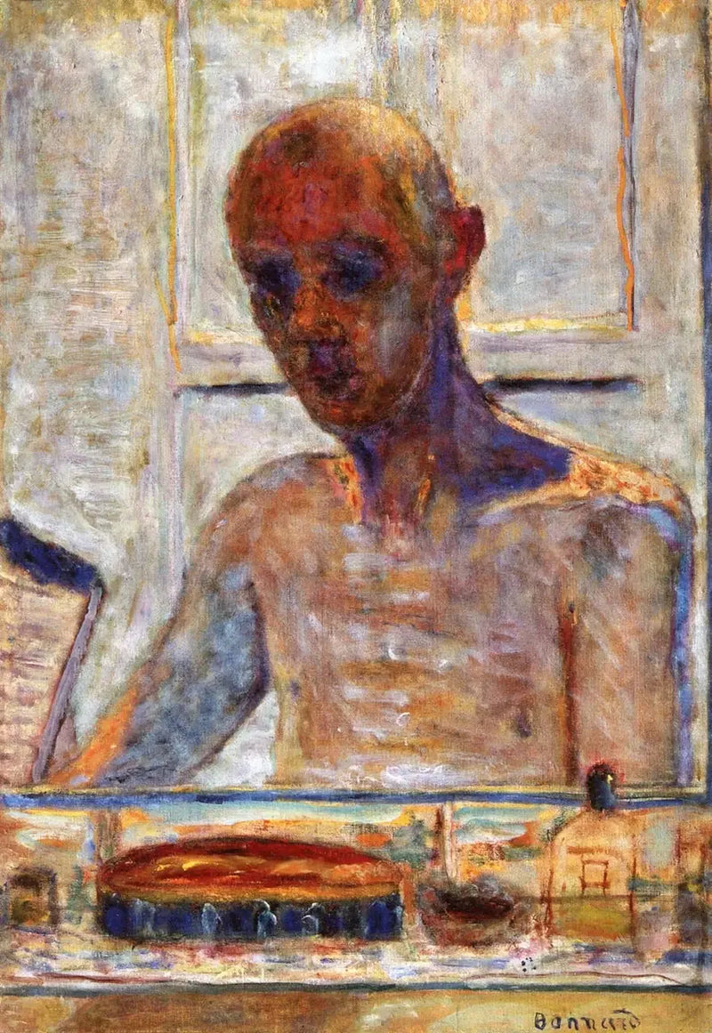 Tuvalet odasındaki ayna ile otoportre - Pierre Bonnard