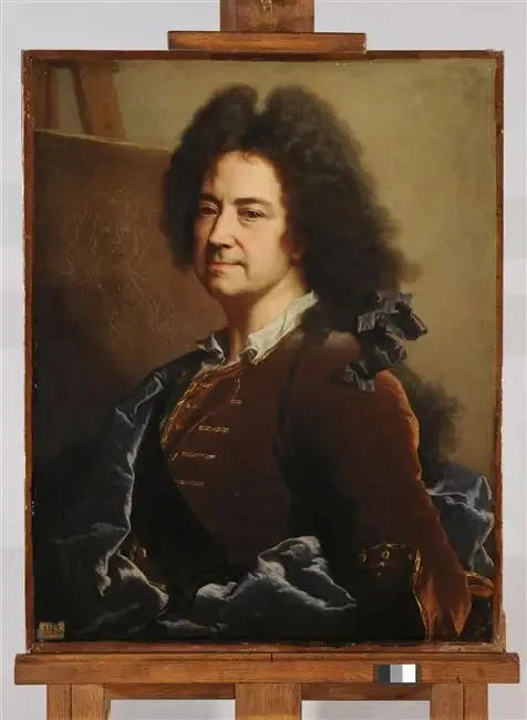 Maria Serra Portresi Taslağı Önünde Otobiyografi - Hyacinthe Rigaud