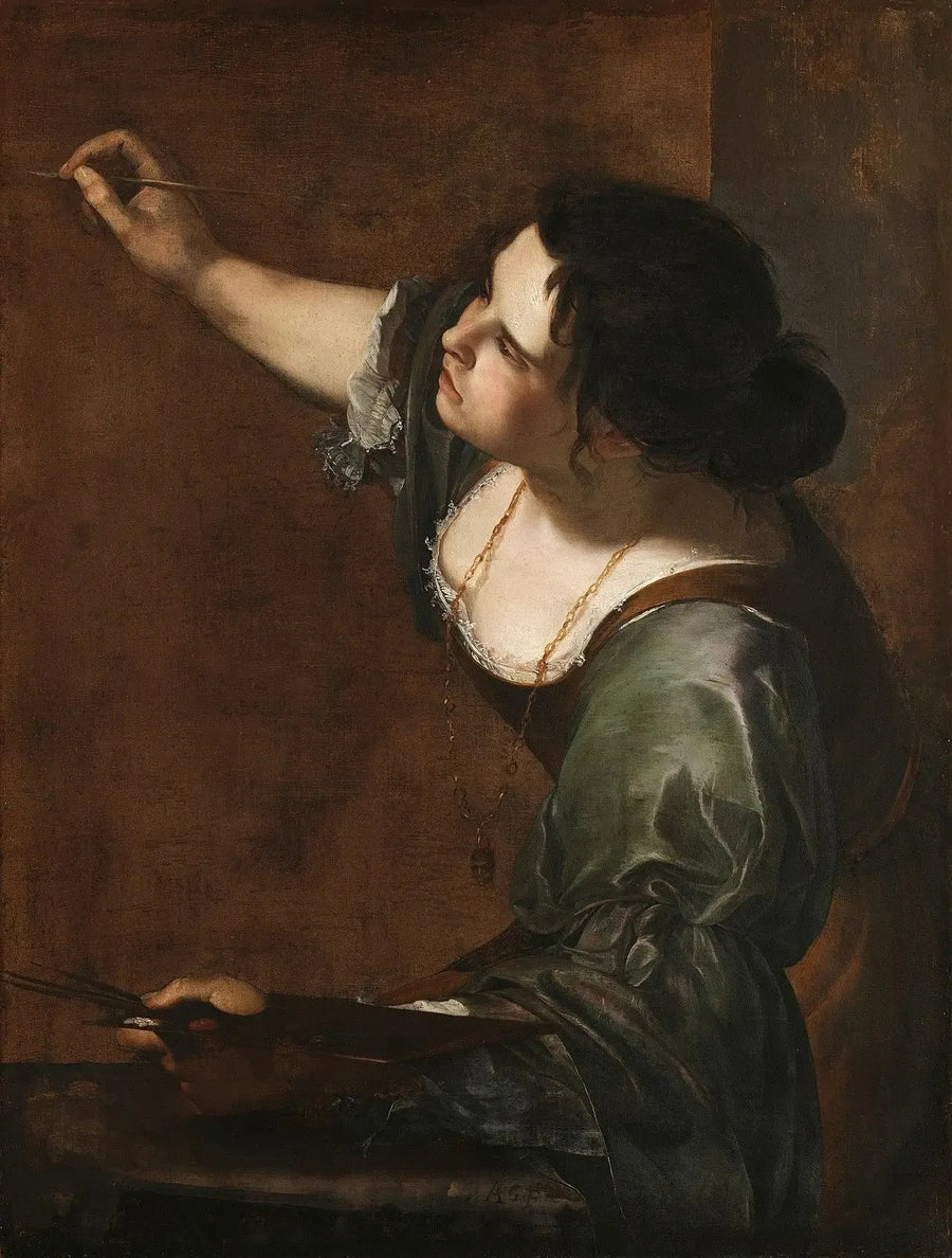 Resim Alegorisiyle Self-Portrait - Artemisia Gentileschi