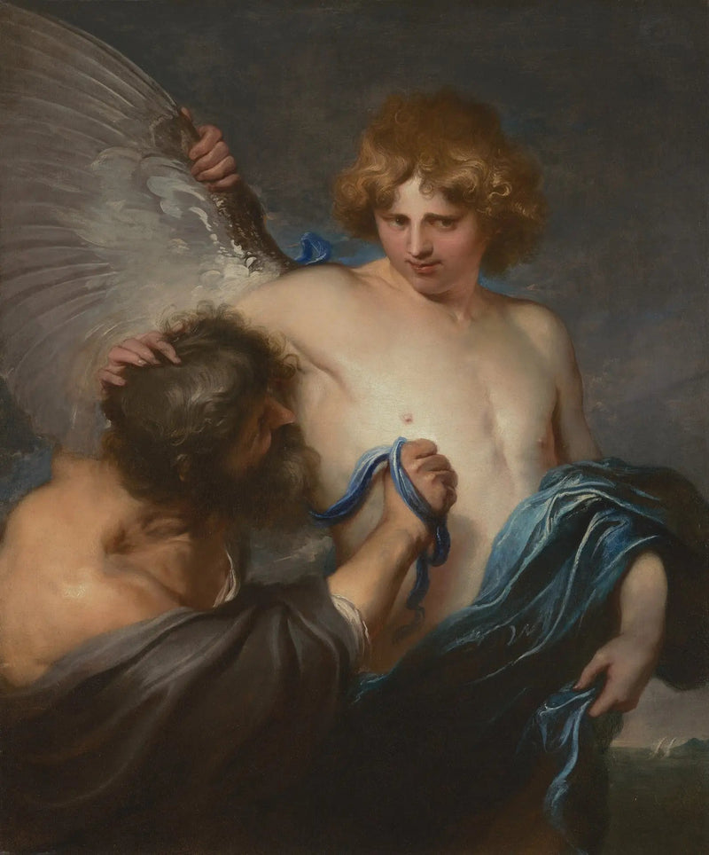 İkarus'ta Kendini Çizmiş Self-Portrait - Antoine van Dyck