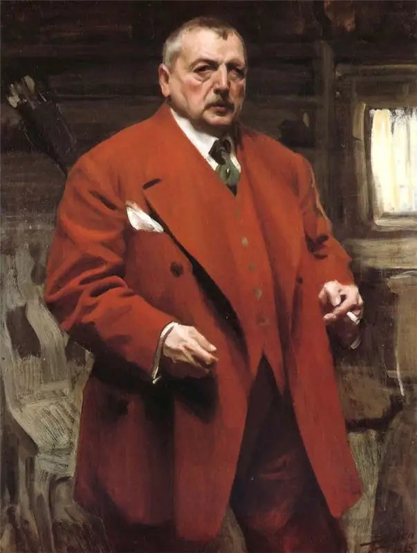 Autoportrait en rouge - Anders Zorn - Alpha Reproduction