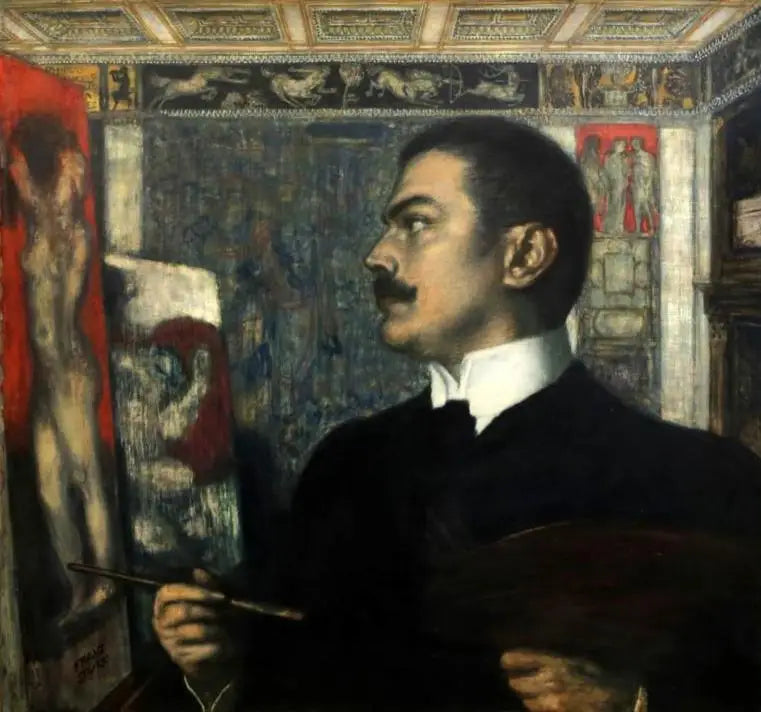 Stüdyoda Otoportre - Franz Von Stuck