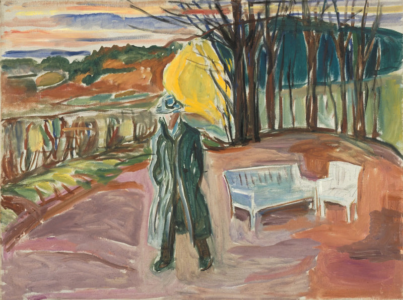 Çardak Yanında Otoportre - Edvard Munch