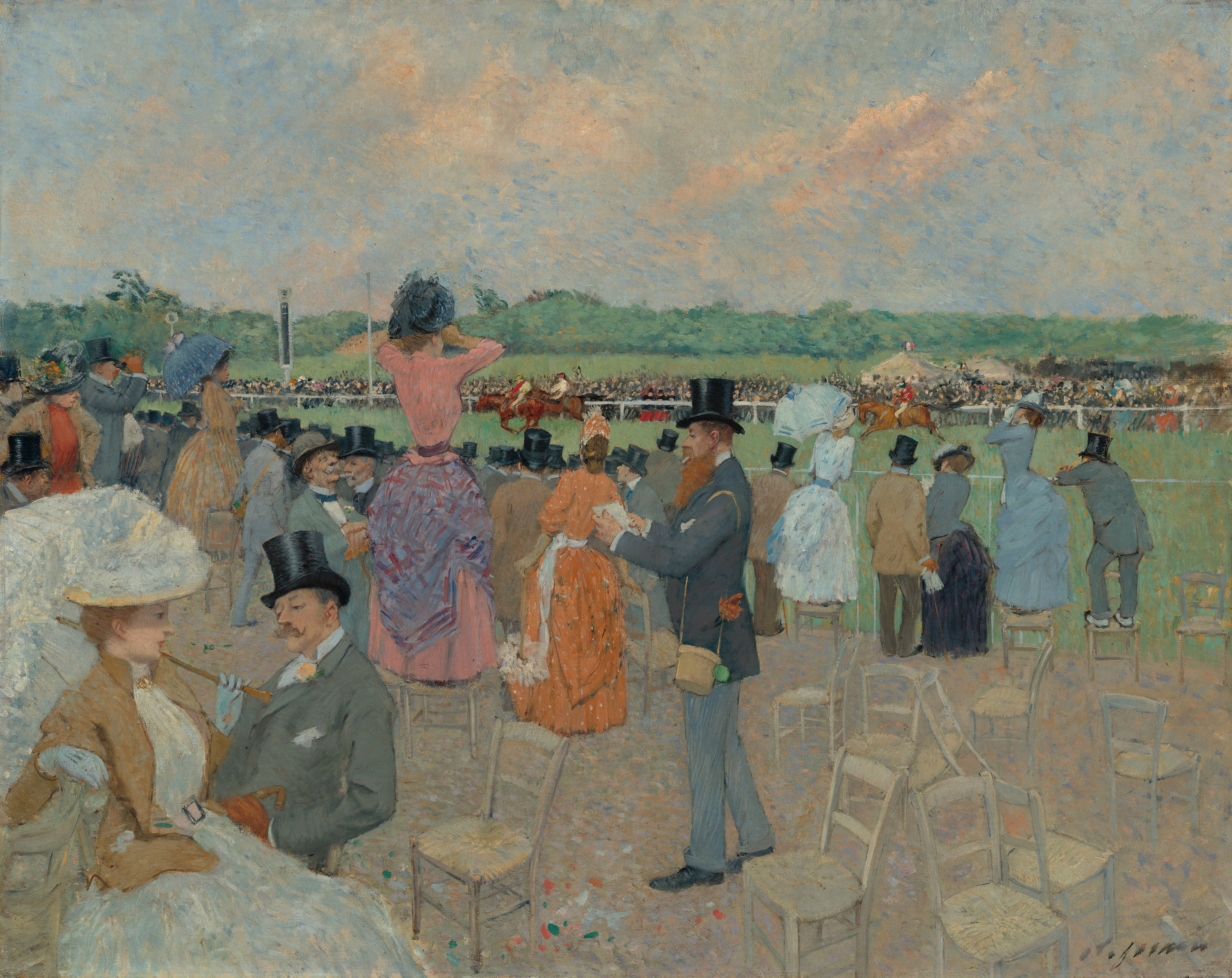 Aux Courses à Longchamp - Jean-Louis Forain